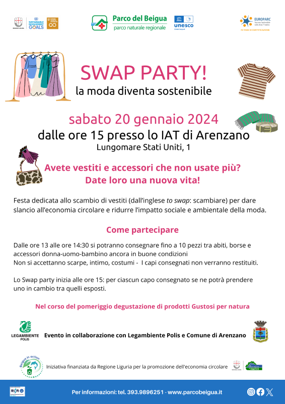 Swap Party Beigua: la moda può essere sostenibile!